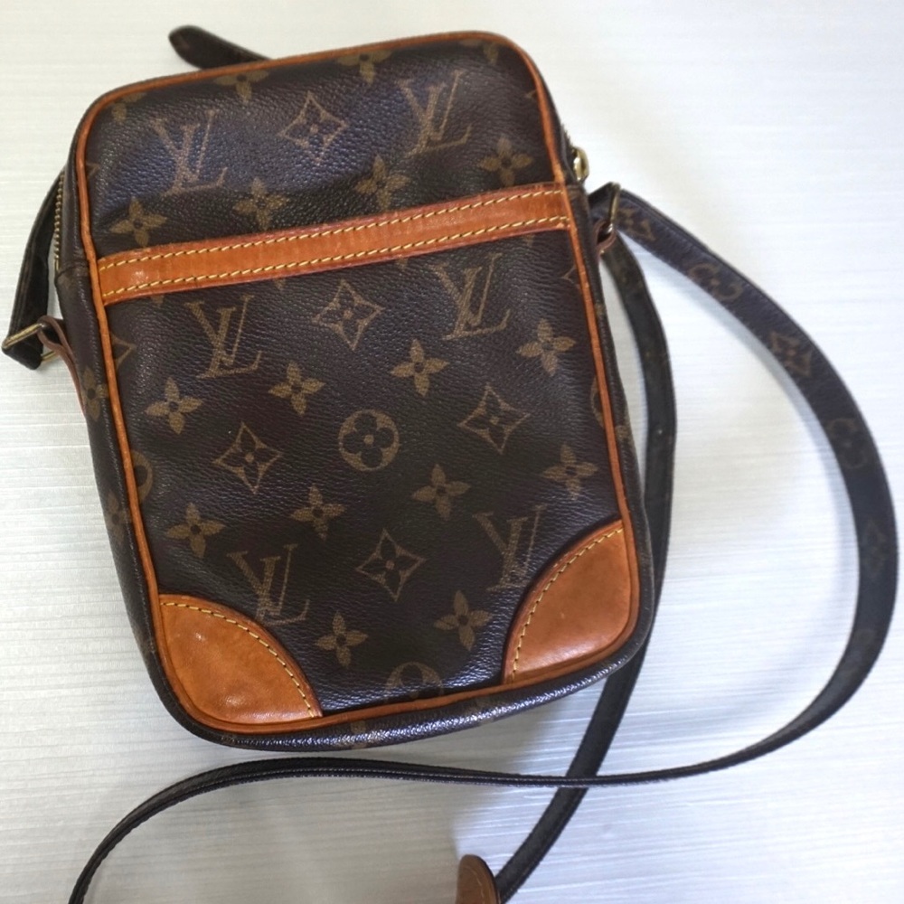 Louis Vuitton LV Shoulder Bag Danube Brown Monogram Vintage